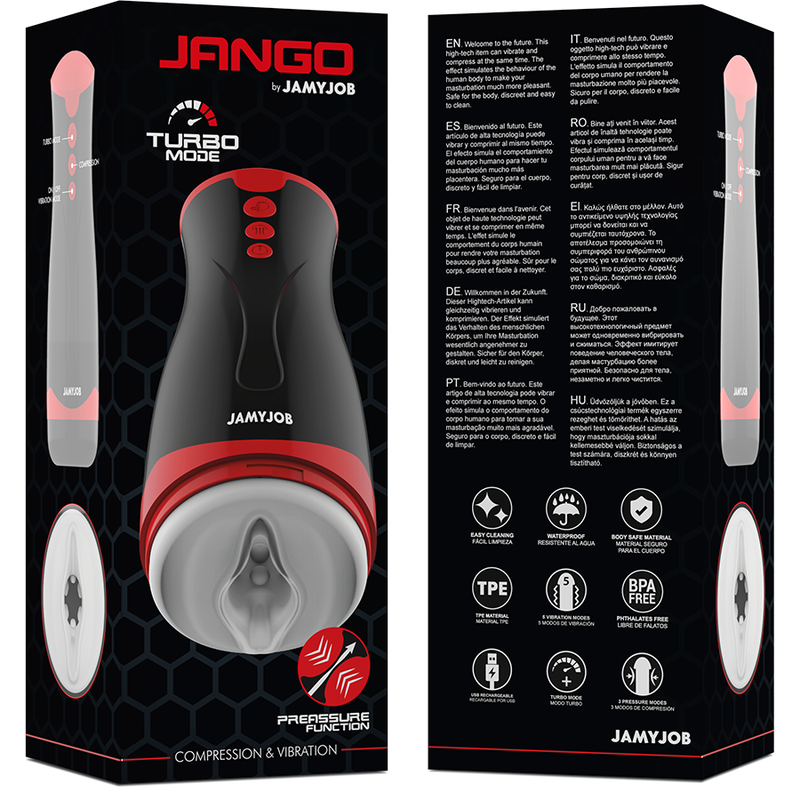 Masturbator Jamyjob Jango Compression and Vibration Masturbator [7]