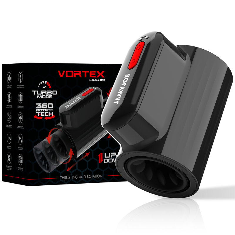 Masturbator Jamyjob Vortex Thrusting and 360 Rotate Tech Turbo Mode Masturbator [7]