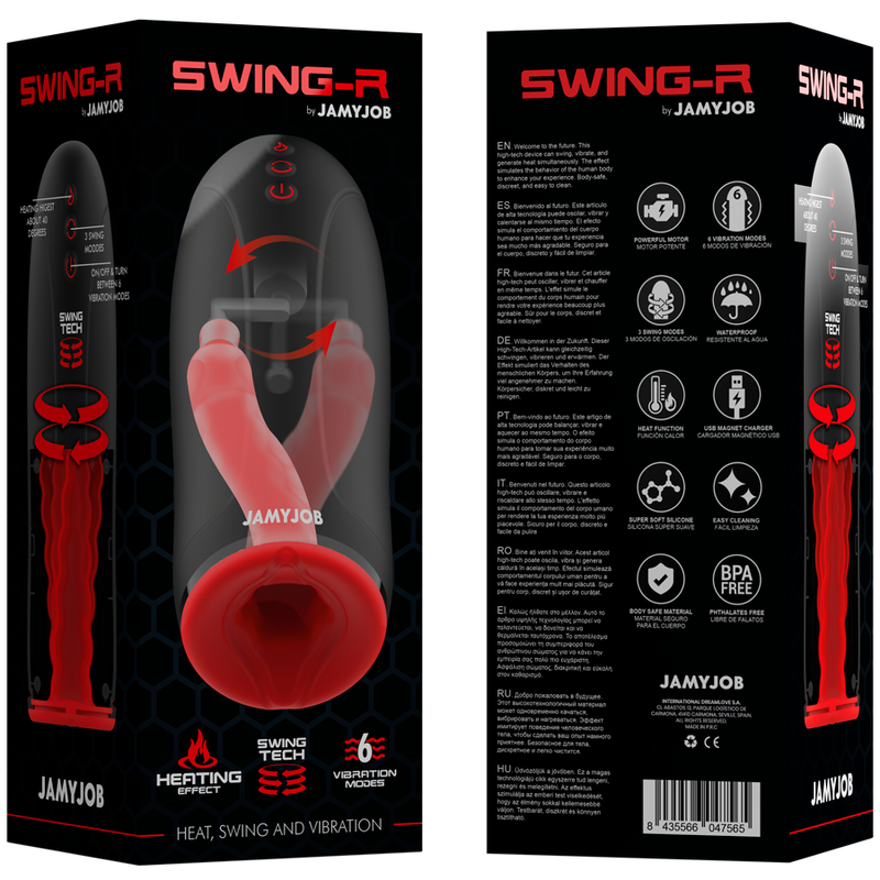 Masturbator Vibratii Jamyjob Swing-r Heating Effect Swing Tech and Vibration Masturbator [7]