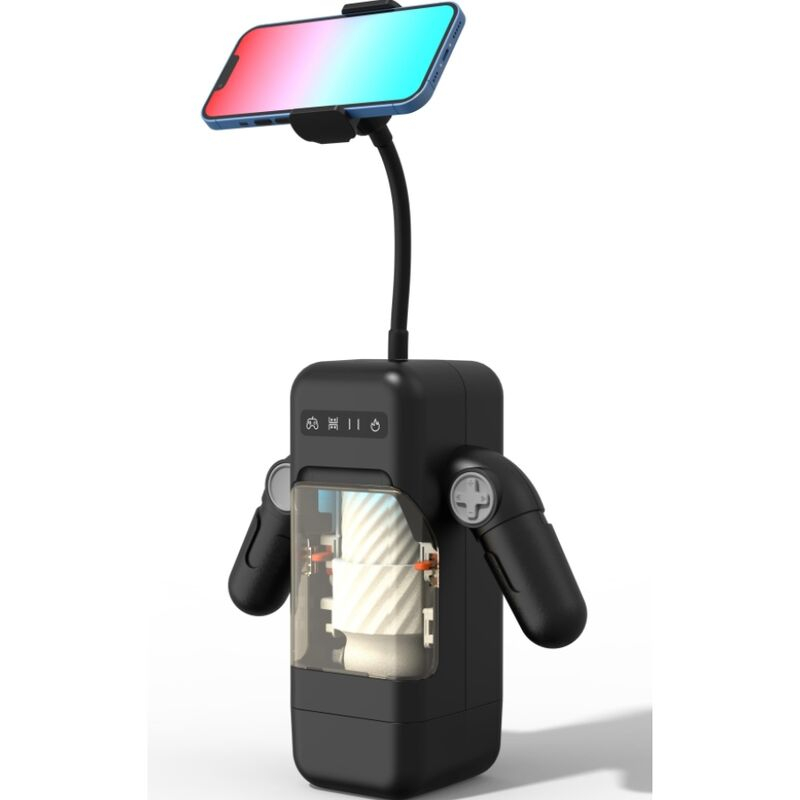 Masturbator Game Cup Thrusting Vibration Masturbator With Heating Function and Mobile Support Negru [2]