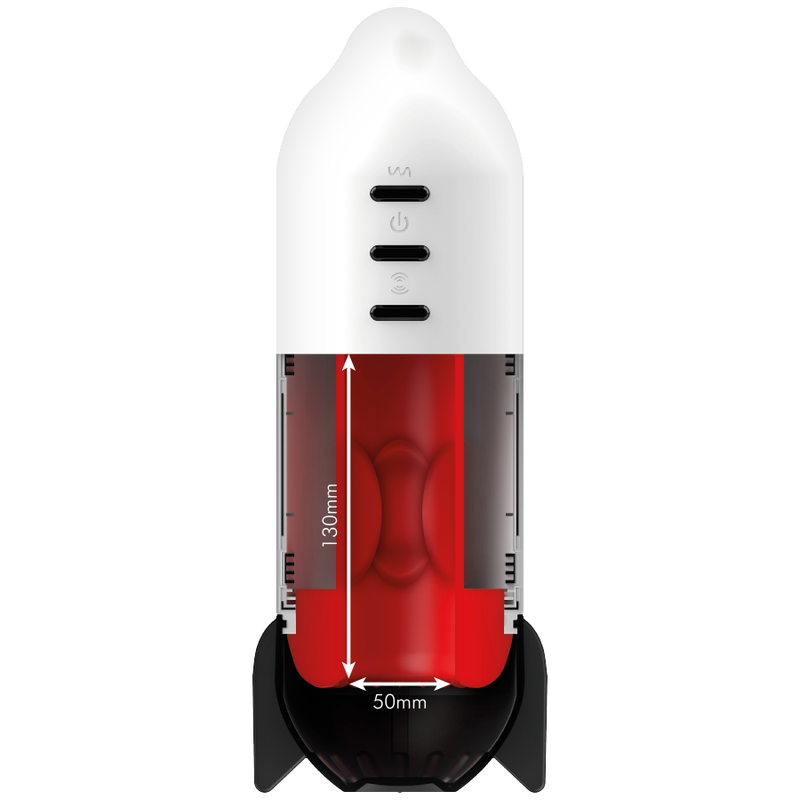 Masturbator Jamyjob Rocket Masturbator Soft Compression Tech and Vibration [4]