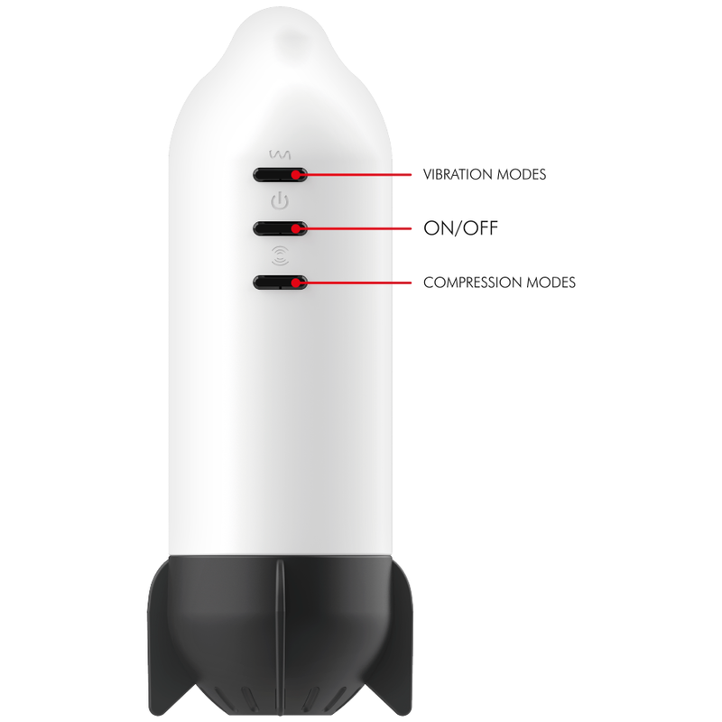 Masturbator Jamyjob Rocket Masturbator Soft Compression Tech and Vibration [9]