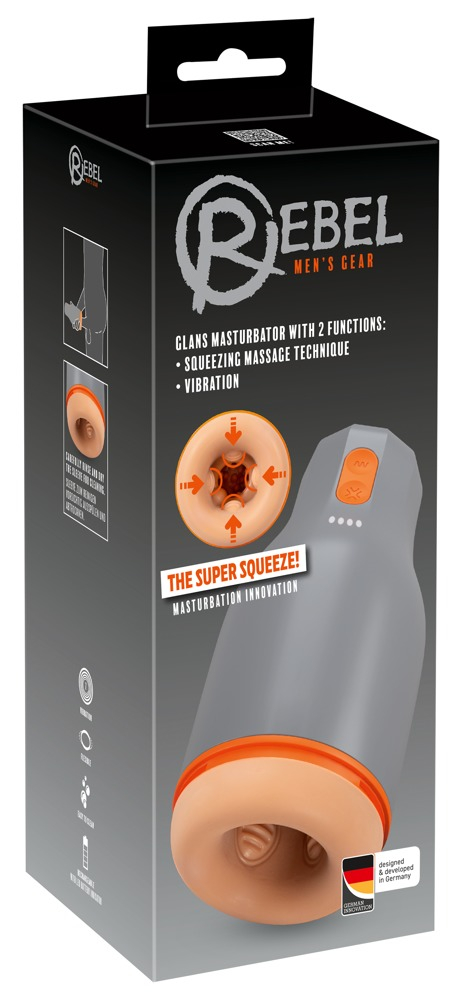 Masturbator Vibratii Penis Rebel Glans Masturbator with 2 Functions [5]