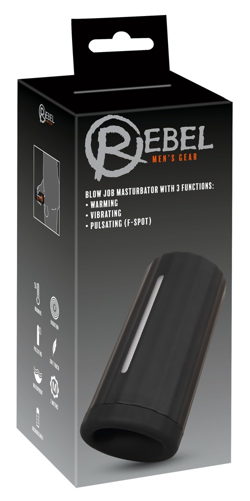 Masturbator Vibratii Penis Rebel Blow Job Masturbator 3 Functions [12]