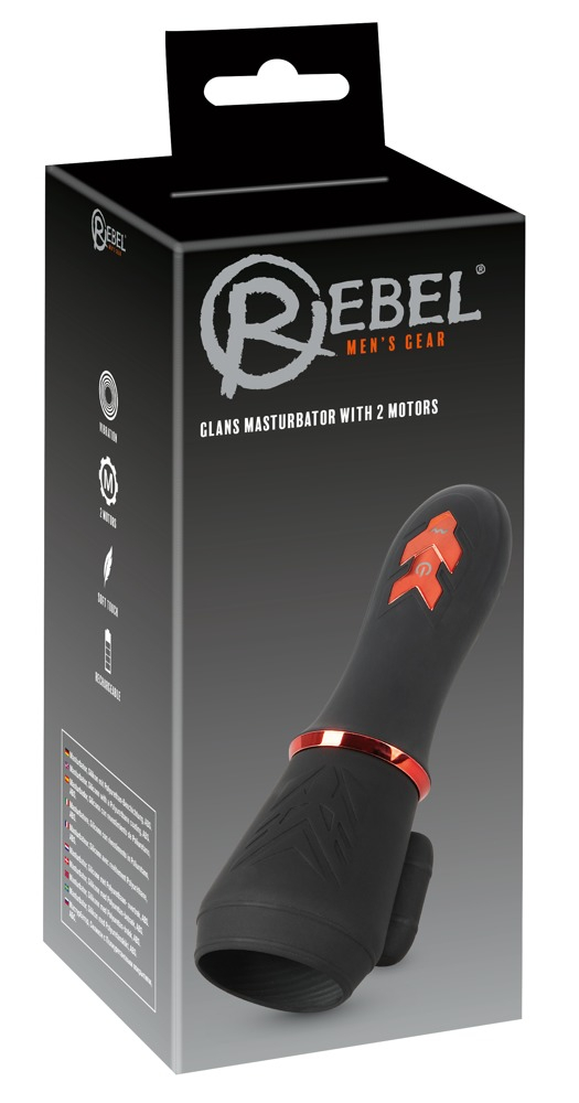 Masturbator Vibratii Penis Rebel Glans Masturbator 2 Motors [4]