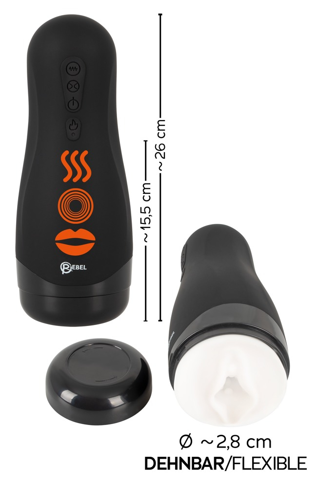 Masturbator Vibratii Penis Rebel Masturbator with 3 Functions [12]