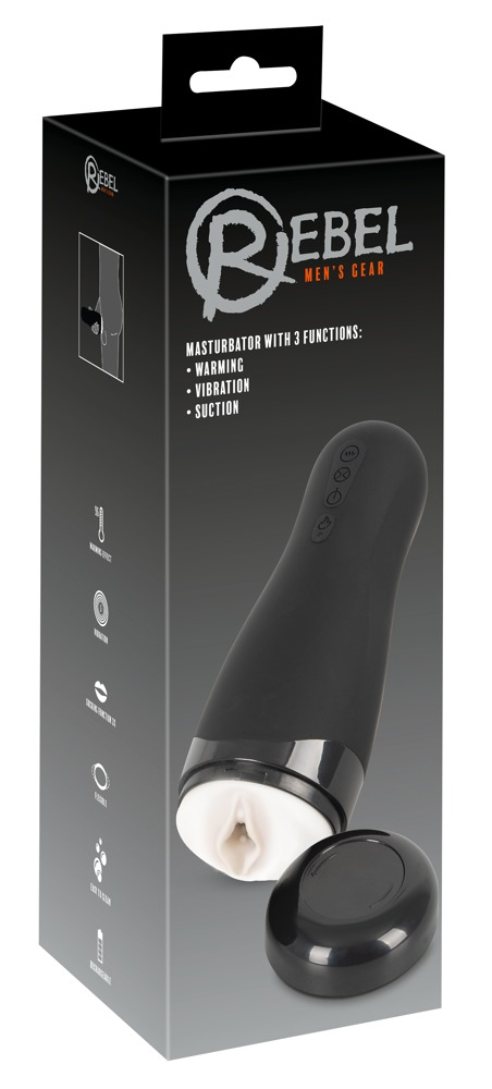 Masturbator Vibratii Penis Rebel Masturbator with 3 Functions [4]
