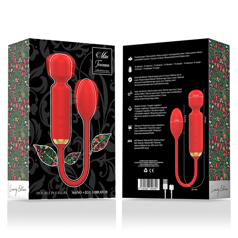 Vibrator MIA Toscana double pleasure wand vibrating egg [2]