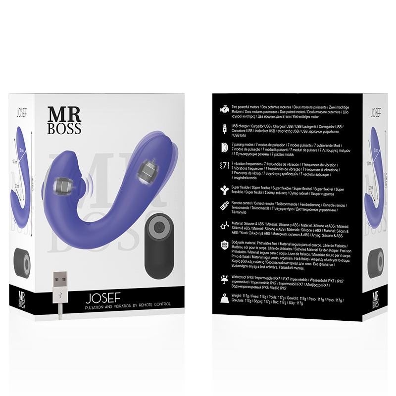 Vibrator Mr. Boss Josef pulsation vibration remote control for couples [2]