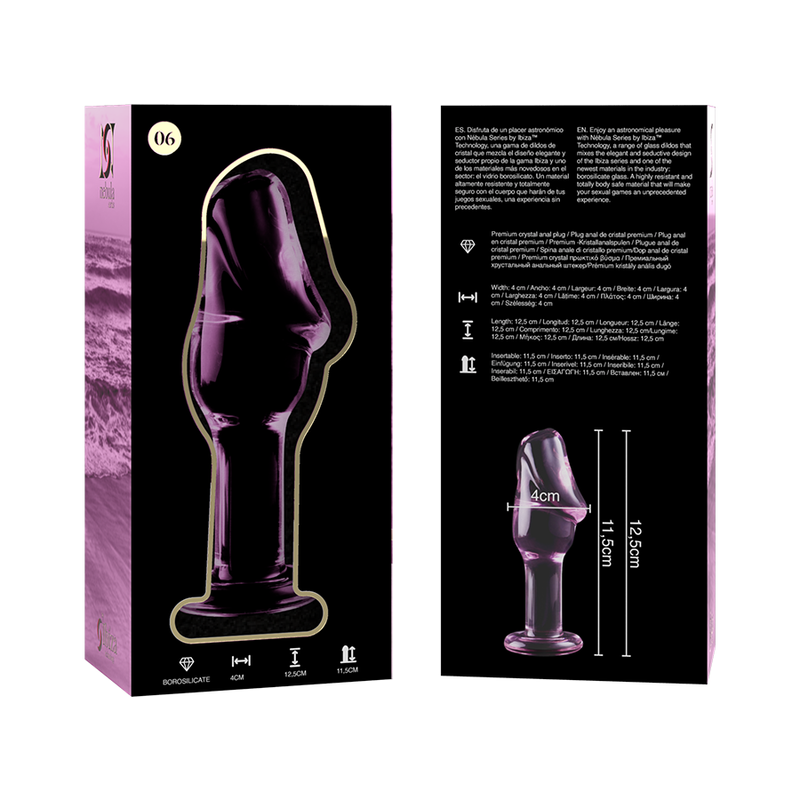 Plug Anal NEBULA SERIES BY IBIZA model 6 anal plug borosilicate glass 12.5 cm [6]