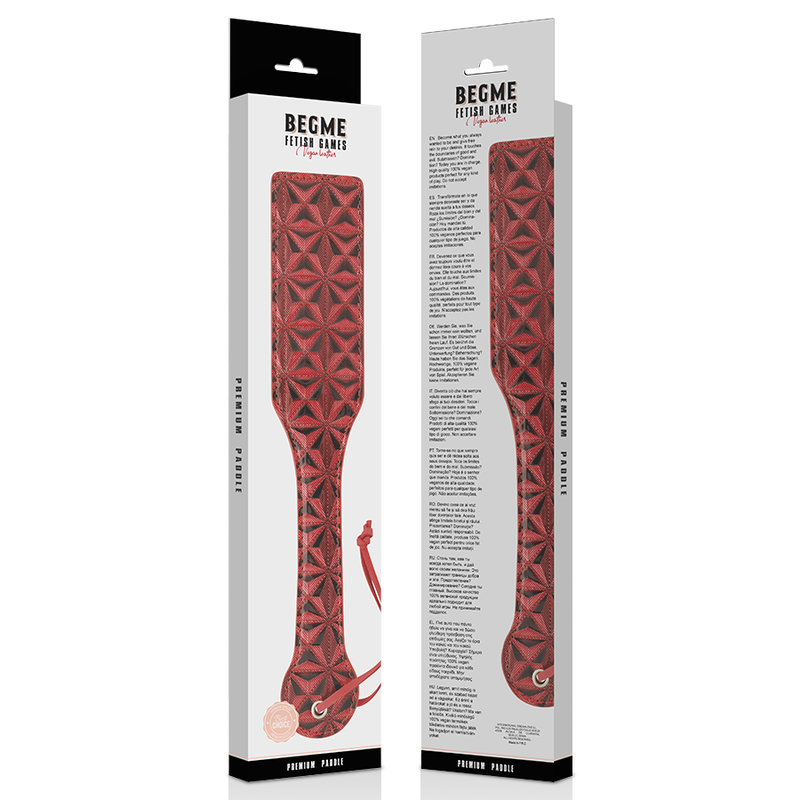 Paleta Spanking Begme Red Edition Vegan Leather Shovel [4]