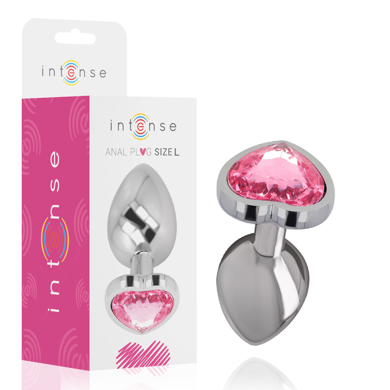 Plug Anal Intense Aluminum metal anal plug heart size L [5]