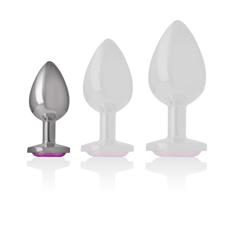 Plug Anal Intense Aluminum metal anal plug heart size S [6]