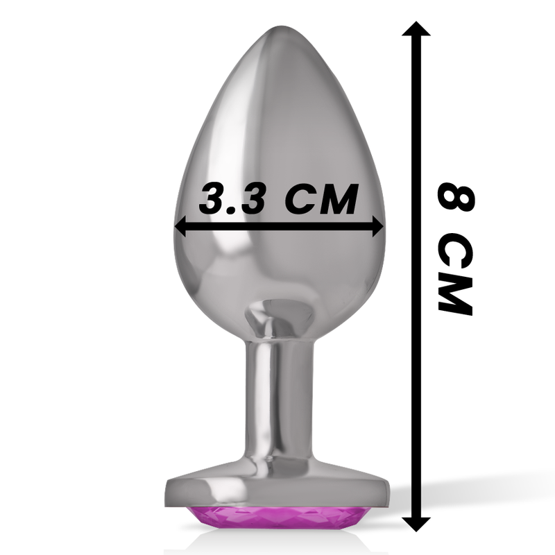 Plug Anal Intense Aluminum metal anal plug pink heart size M [3]