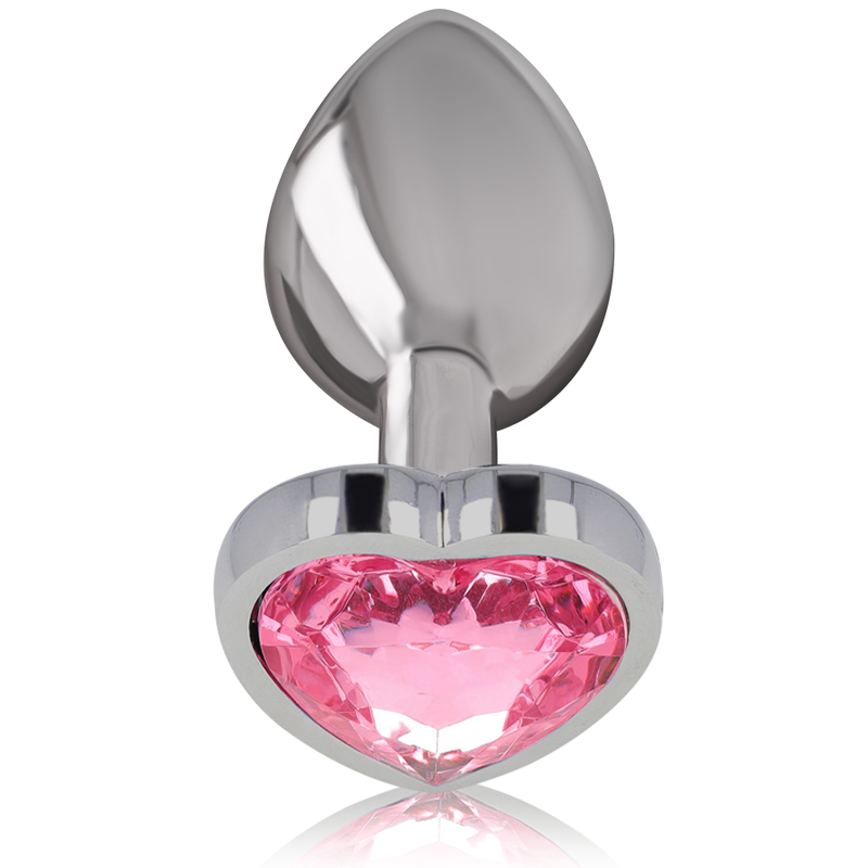 Plug Anal Intense Aluminum metal anal plug pink heart size M [1]