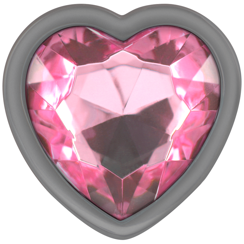 Plug Anal Intense Aluminum metal anal plug pink heart size M [6]