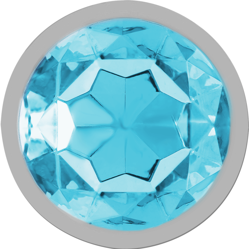 Plug Anal Intense Aluminum metal anal plug with blue crystal size S [5]
