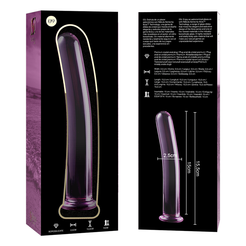 Plug Anal NEBULA SERIES BY IBIZA model 9 dildo borosilicate glass 15.5 cm [3]