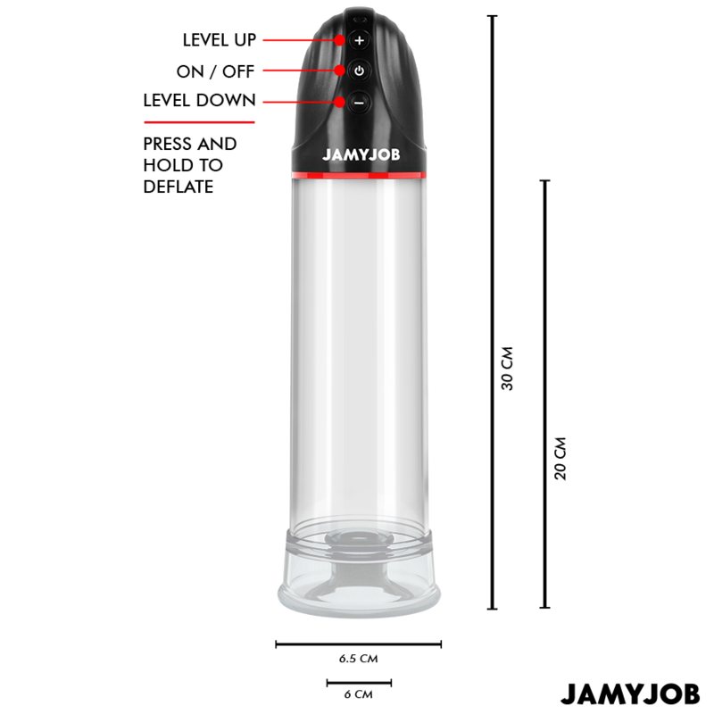 Pompa Automata Penis Jamyjob xpand automatic pump 3 suction levels grey [6]