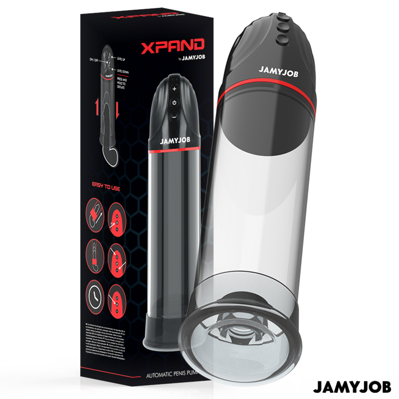 Pompa Automata Penis Jamyjob xpand automatic pump 3 suction levels grey [1]