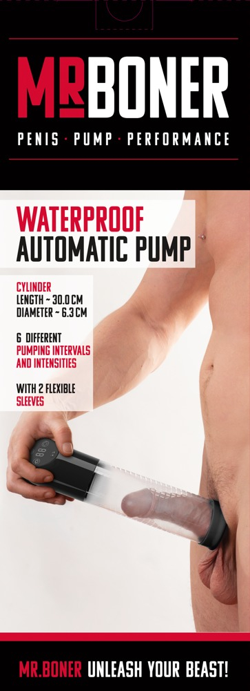 Pompa Marire Penis 2in1 Apa/Vid Mr Boner Waterproof Automatic Pump [1]