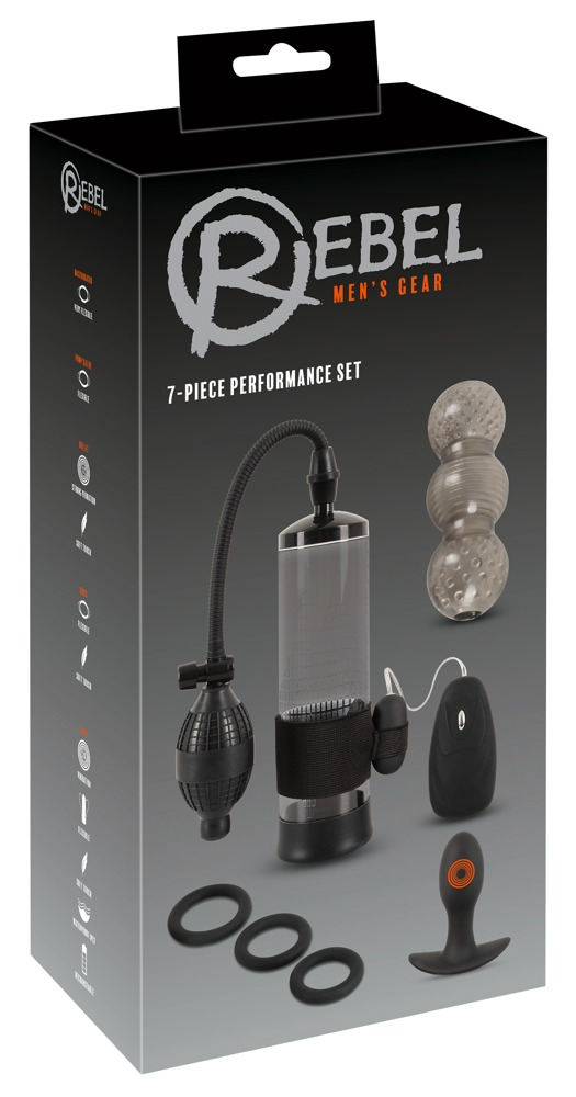 Pompa Marire Penis Rebel 7-Piece Performance Set [16]