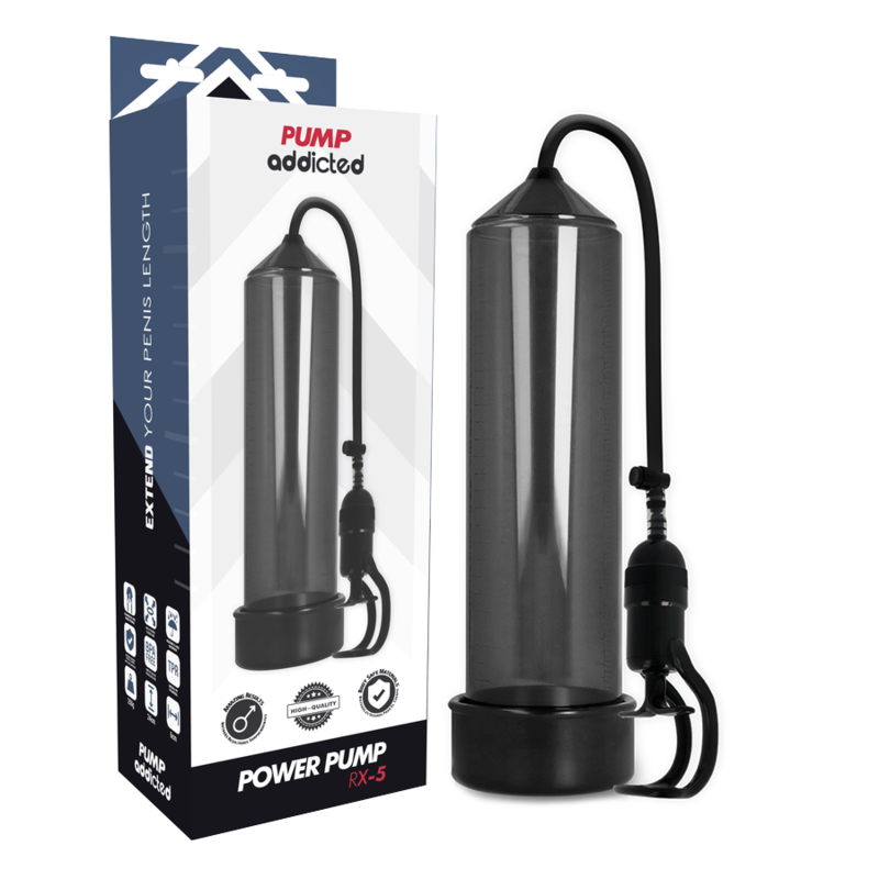 Pompa penis Pump Addicted Rx5 Black [4]