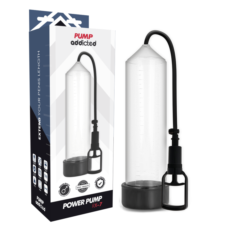 Pompa penis Pump Addicted Rx7 Transparent [4]