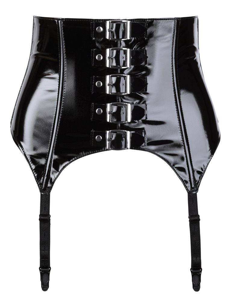 Portjartier Black Level Vinyl Suspender Belt [2]