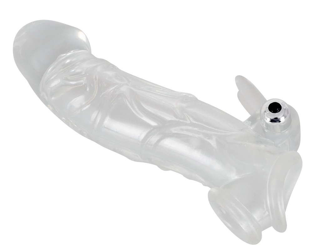 Prelungitor Penis Crystal Chrystal Skin Penis Sleeve Vibro [6]