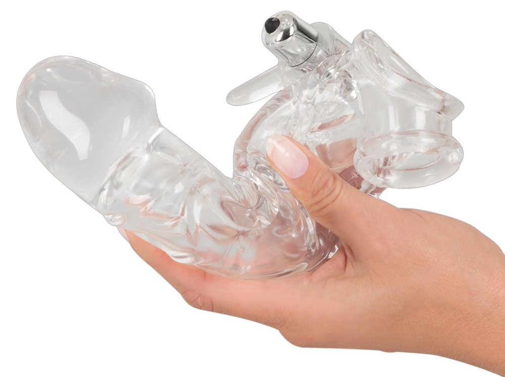 Prelungitor Penis Crystal Chrystal Skin Penis Sleeve Vibro [7]