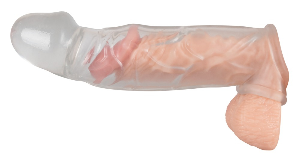 Prelungitor Penis Crystal Penis Sleeve with extension and ball ring [7]