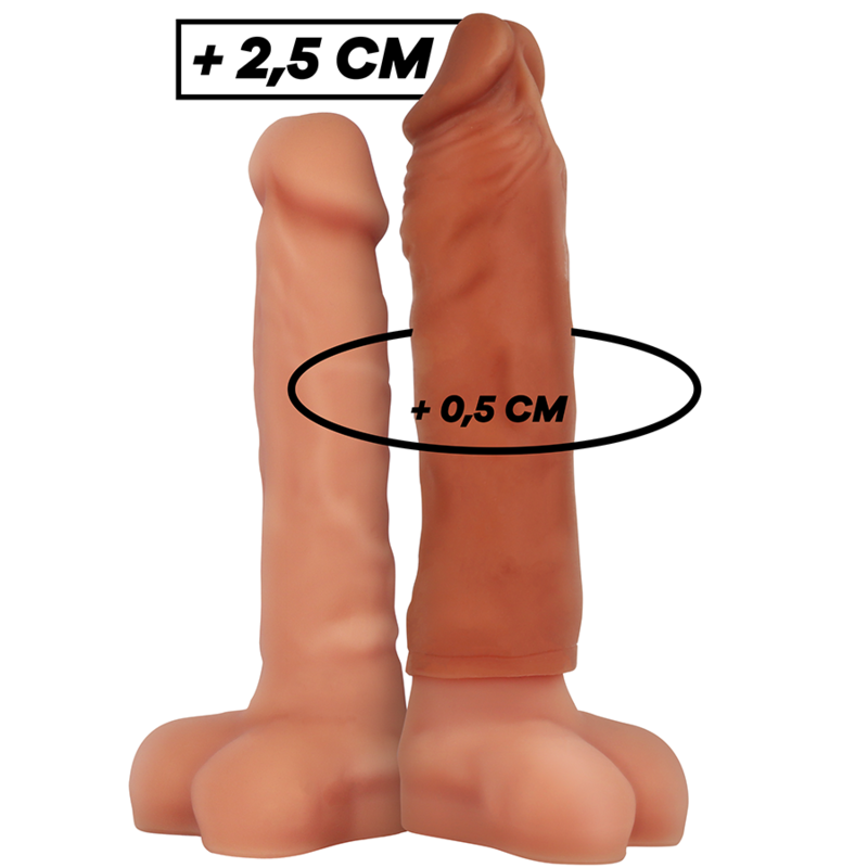 Prelungitor Penis Virilxl Liquid Silicone V5 Brown Penis Extension [1]