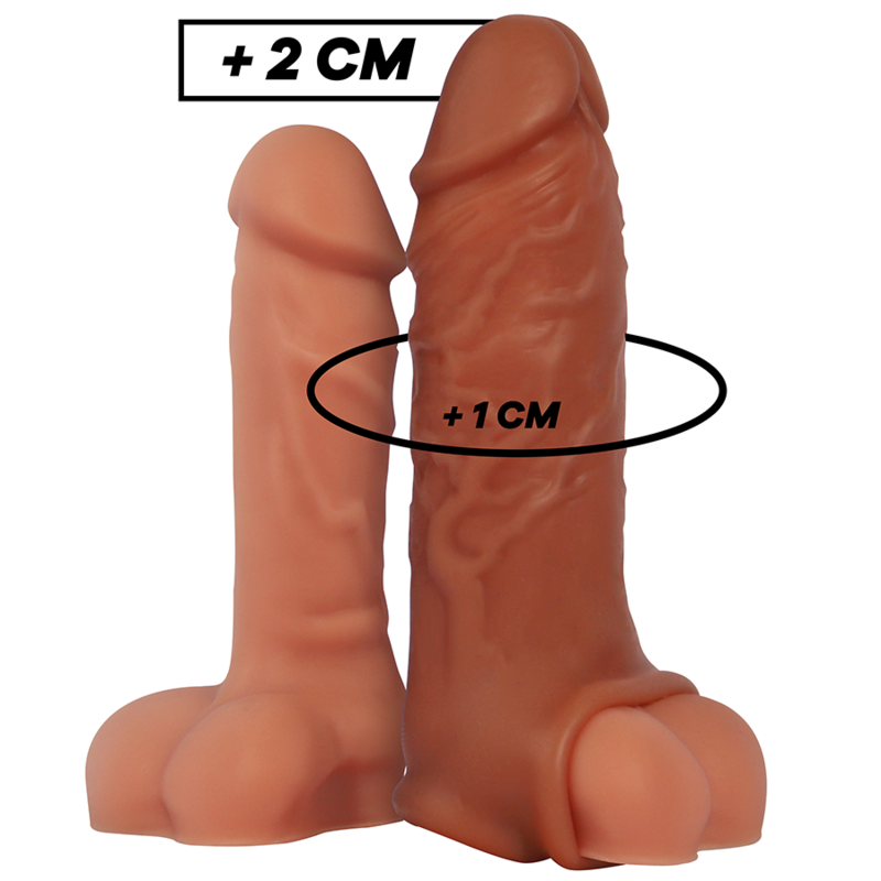 Prelungitor Penis Virilxl Liquid Silicone V9 Brown Penis Extension [1]