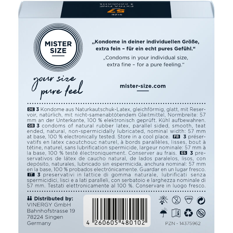Prezervative MISTER SIZE - CONDOM SIZE L 57 MM 3 buc [3]