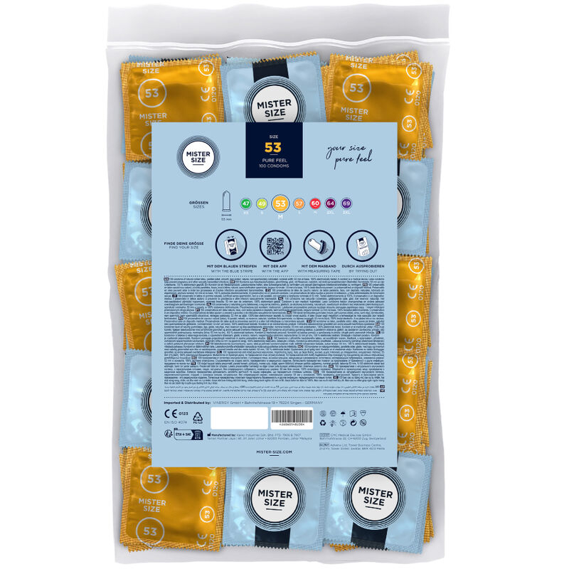 Prezervative Mister Size Condom Size M 53 mm 100 buc [2]