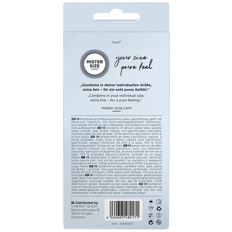 Prezervative MISTER SIZE - CONDOMS SIZE XXL 64 MM 10 buc [2]