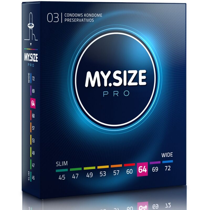 Prezervative MY SIZE - PRO CONDOMS 64 MM 3 buc [1]