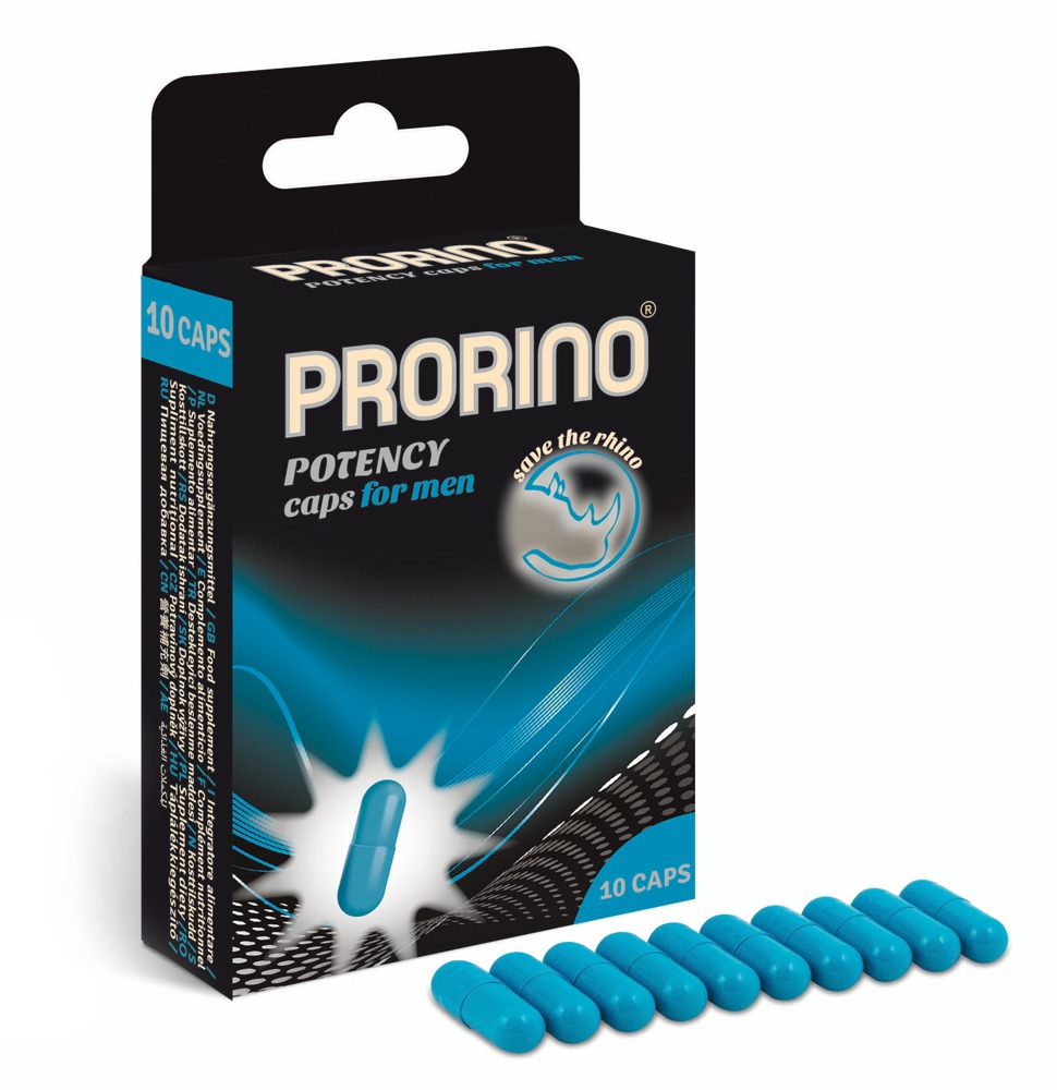 Stimulent Potenta Barbati Ginseng Gingko Biloba L-arginina PRORINO Potency Caps For Men 10 capsule [1]