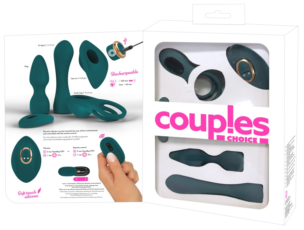 Set Vibrator RC Mini Vibrator with 4 Attachments [17]