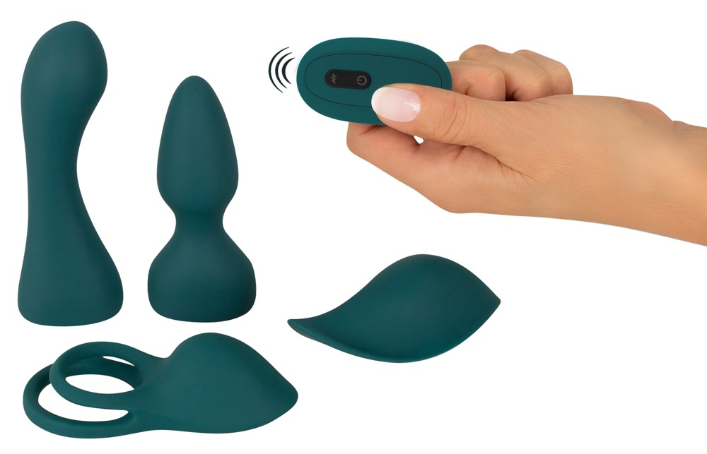 Set Vibrator RC Mini Vibrator with 4 Attachments [8]