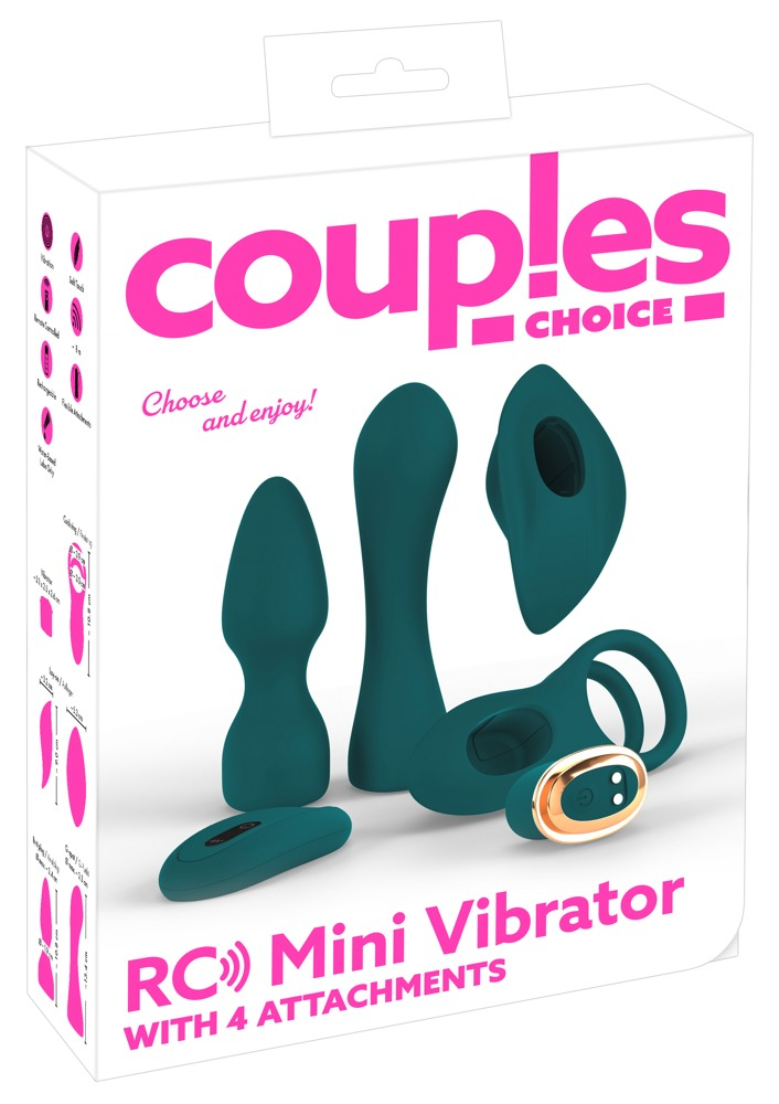 Set Vibrator RC Mini Vibrator with 4 Attachments [16]