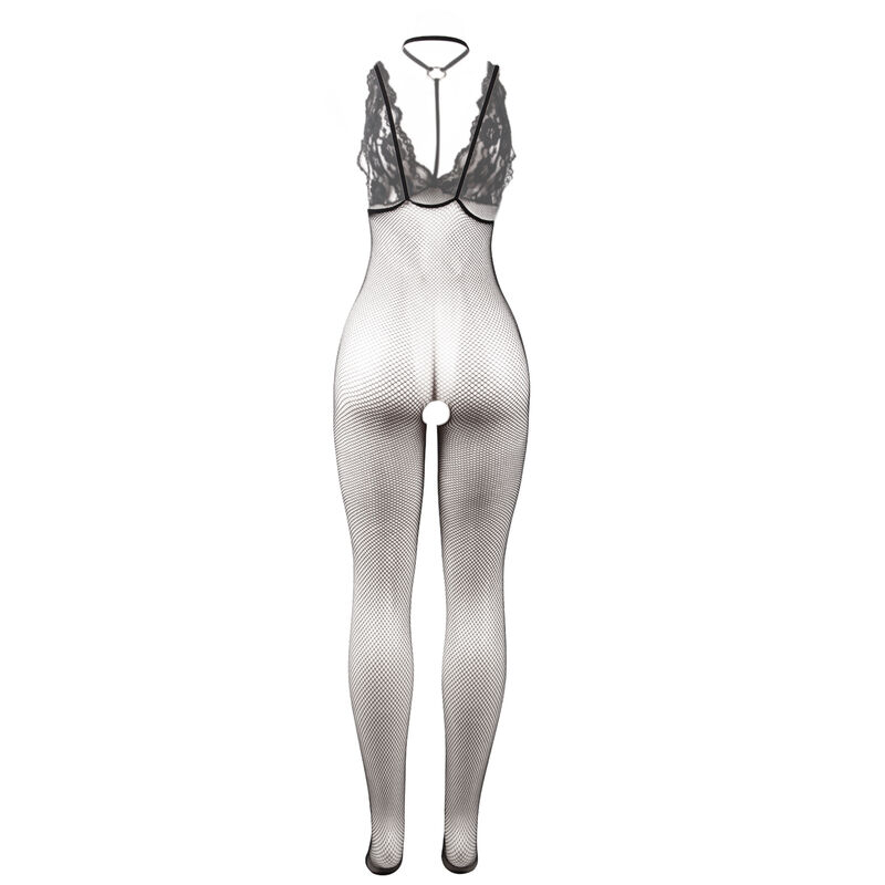 Rochie Plasa Transparenta Femei Subblime Black transparent fishnet crotchless bodystocking [4]