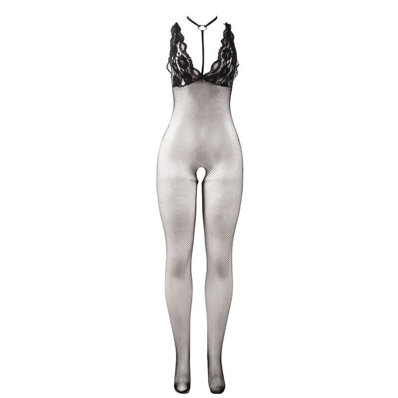 Rochie Plasa Transparenta Femei Subblime Black transparent fishnet crotchless bodystocking [6]