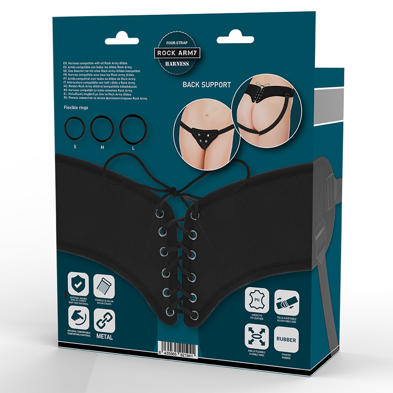 Ham Dildo Rockarmy Adjustable harness and flexible rings [5]