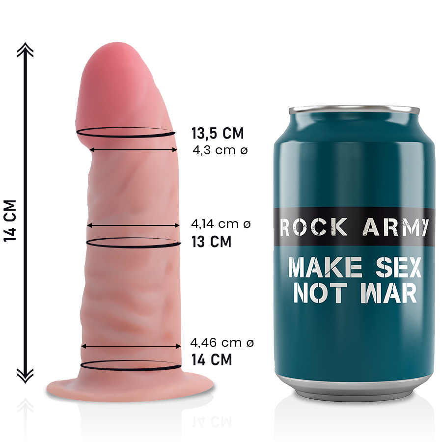 Dildo Realist Rockarmy Dual density tiger 14 cm [8]
