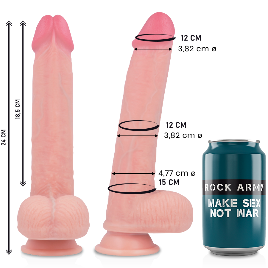 Dildo Realist Rockarmy Liquid silicone premium kingcobra realistic 24 cm [8]