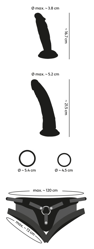 Set 2 Strap-on YOU2TOYS Strap-on Kit for Playgirls [12]