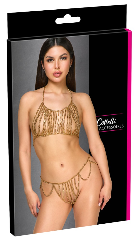 Set Auriu Femei Cottelli ACCESSOIRES Chain Set [6]