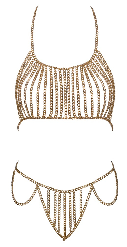 Set Auriu Femei Cottelli ACCESSOIRES Chain Set [2]